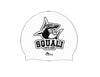 Gorro Natación Silicona Squali Blanco Negro