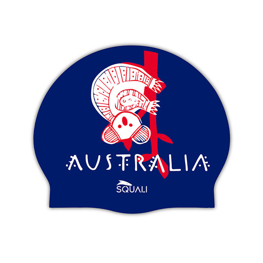 Squali Silicone Swimming Cap Black