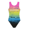 Solras Swimming Club Wide Strap Swimsuit