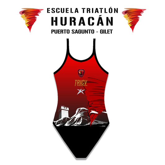 Bañador Tira Fina Escuela Triatlón Huracán