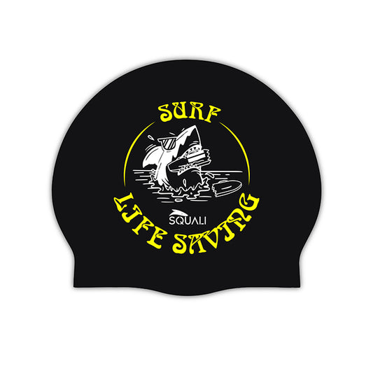 Squali Silicone Swimming Cap Gold