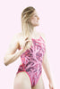 Thin Strap Swimsuit Coral Reef Pink