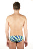 Blue - Green Striped Pauna Brief Swimsuit