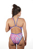 Thin Strap Pauna Pink Dots Swimsuit