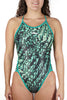 Thin Strap Pauna Green Dots Swimsuit