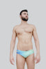 Light Blue Gradient Wave Slip Swimsuit