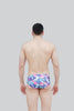 Fuxia Print Wave Slip Swimsuit