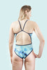 Thin Strap Swimsuit Reef Blue