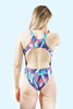 Coral Reef Wide Strap Swimsuit Pink